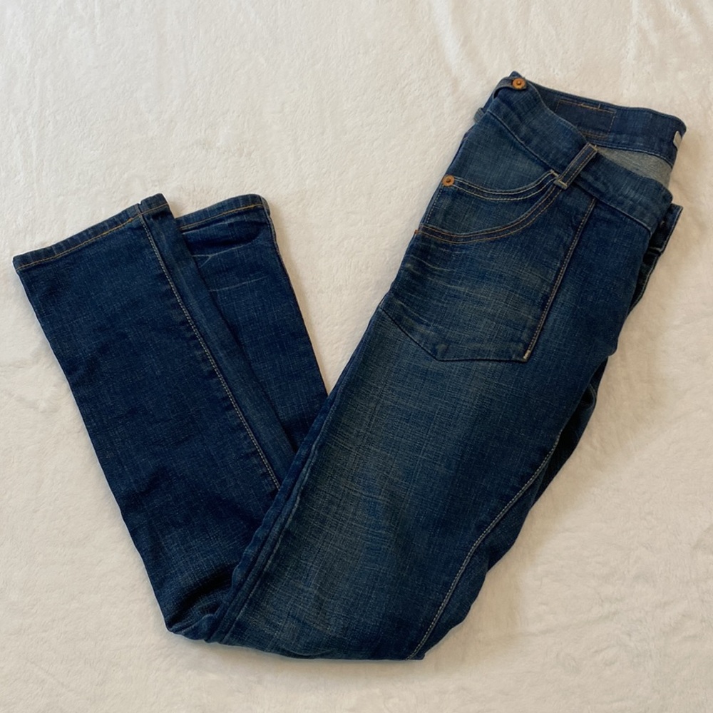 Vintage Levi's 504 Slouch Skinny Y2K Patch Pocket Blue Denim Jeans 5 🔥 - Picture 6 of 8